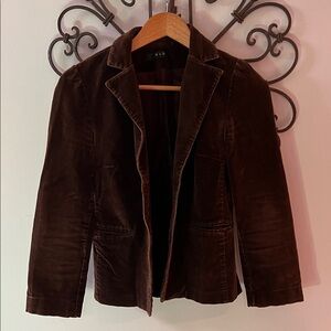 S&D Rich Brown Velvet Blazer